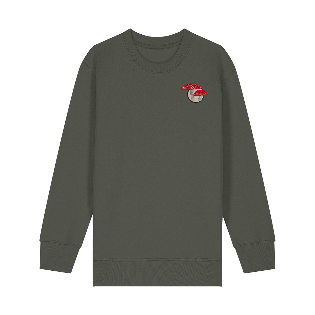 Fly Agaric Mushroom Embroidered Kids Jumper