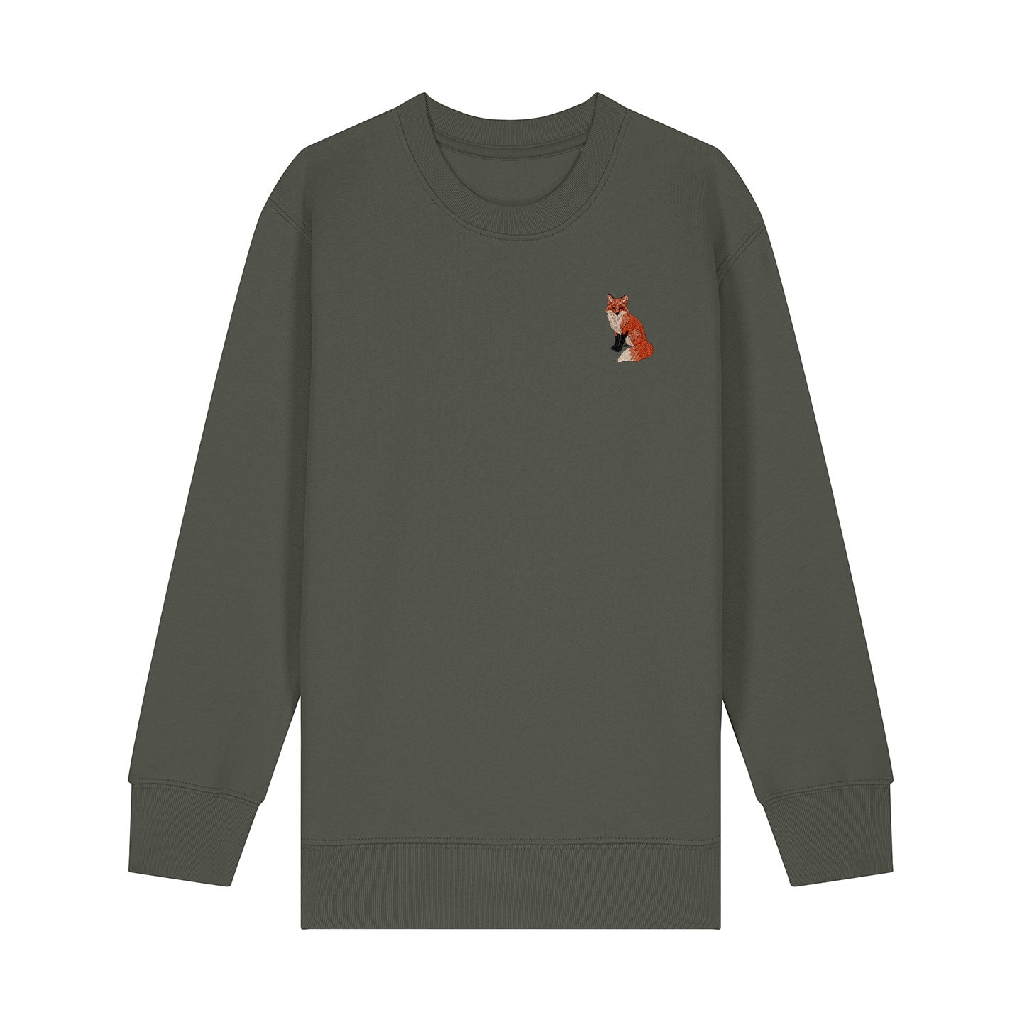 Fox Embroidered Kids Jumper