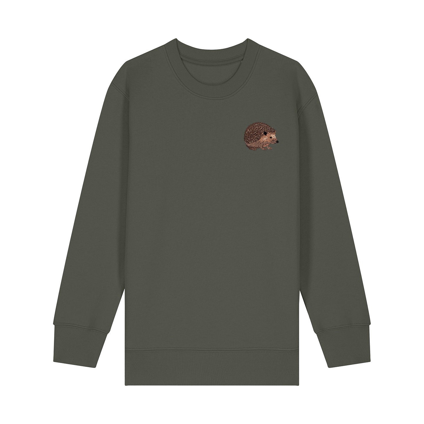 Hedgehog Embroidered Kids Jumper
