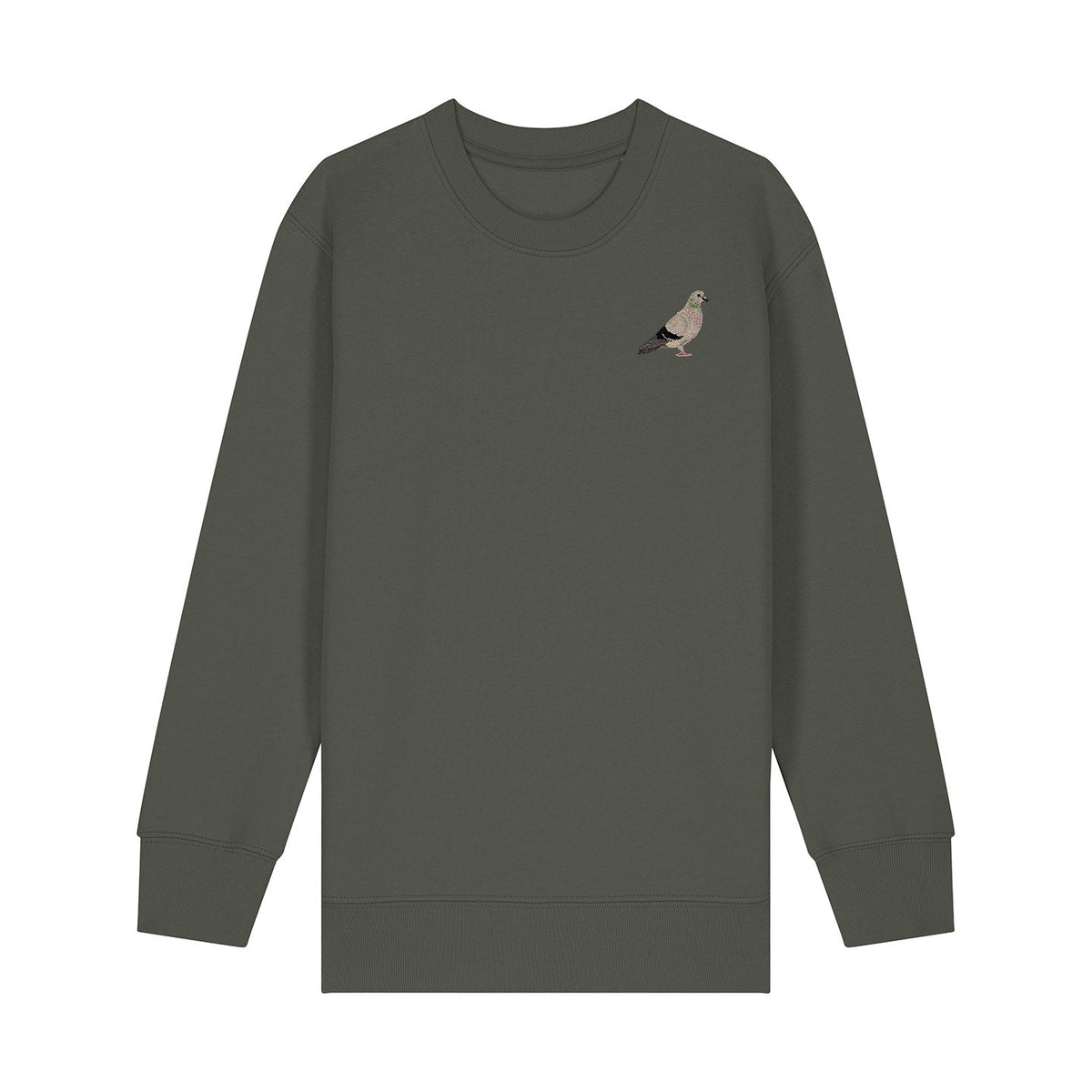 Pigeon Embroidered Kids Jumper