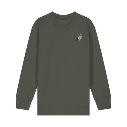 Pigeon Embroidered Kids Jumper