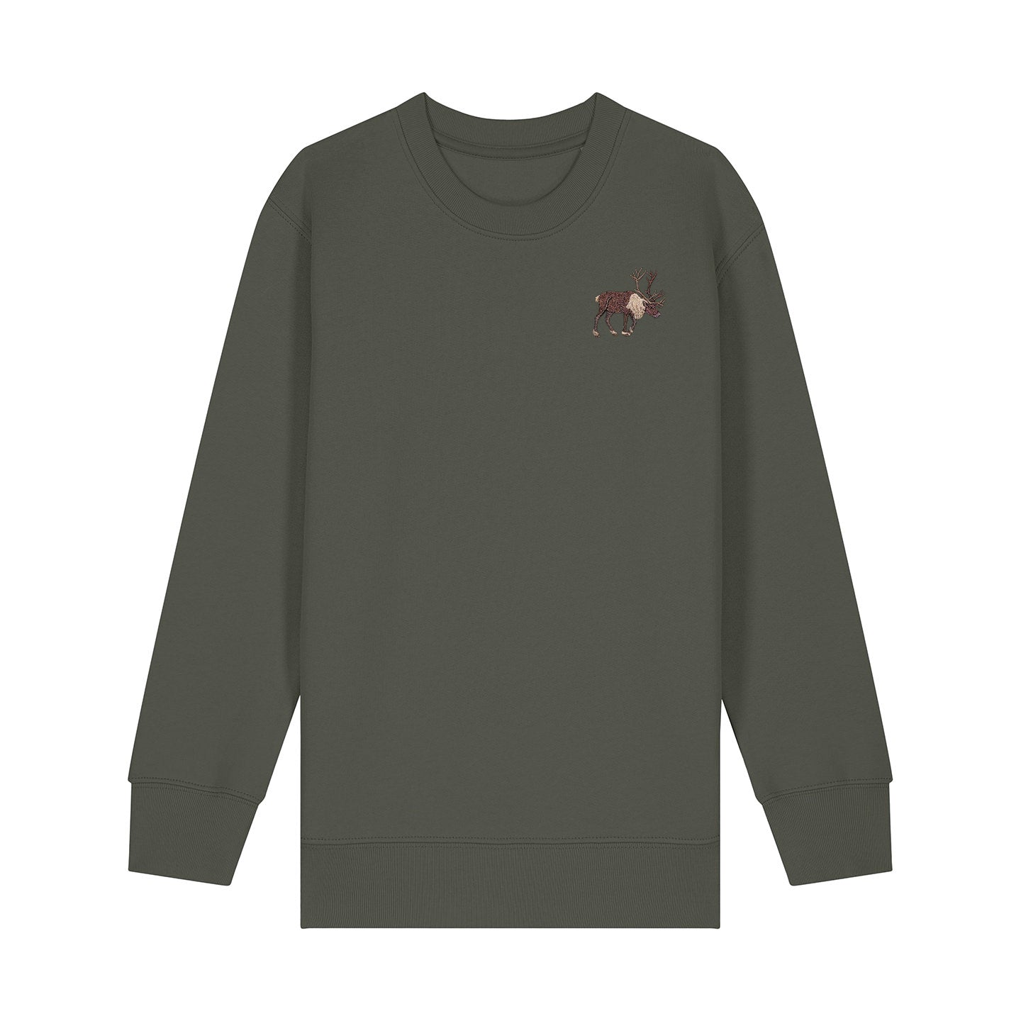 Reindeer Embroidered Kids Jumper