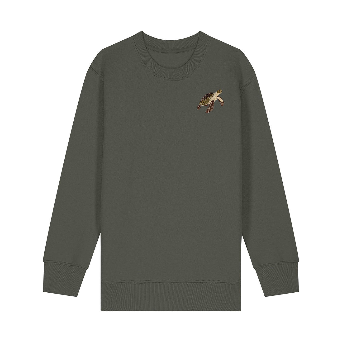 Sea Turtle Embroidered Kids Jumper