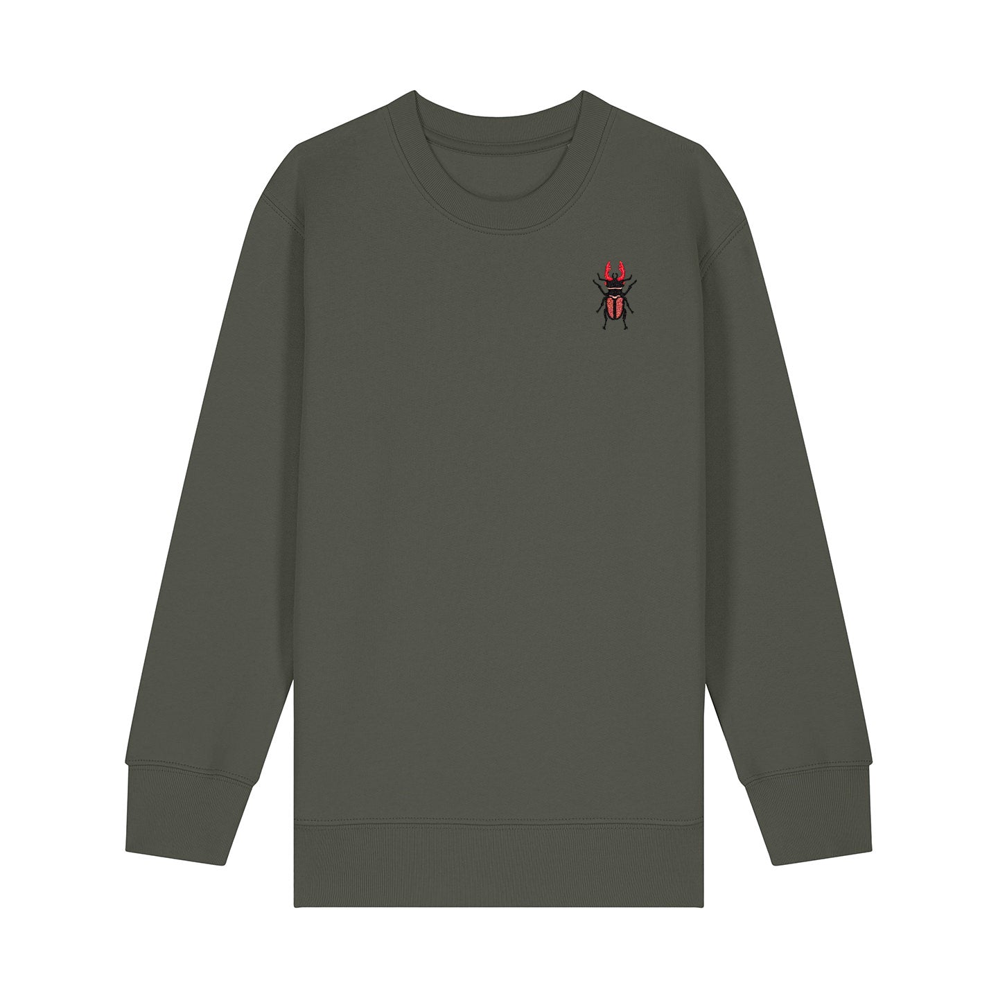 Stag Beetle Embroidered Kids Jumper