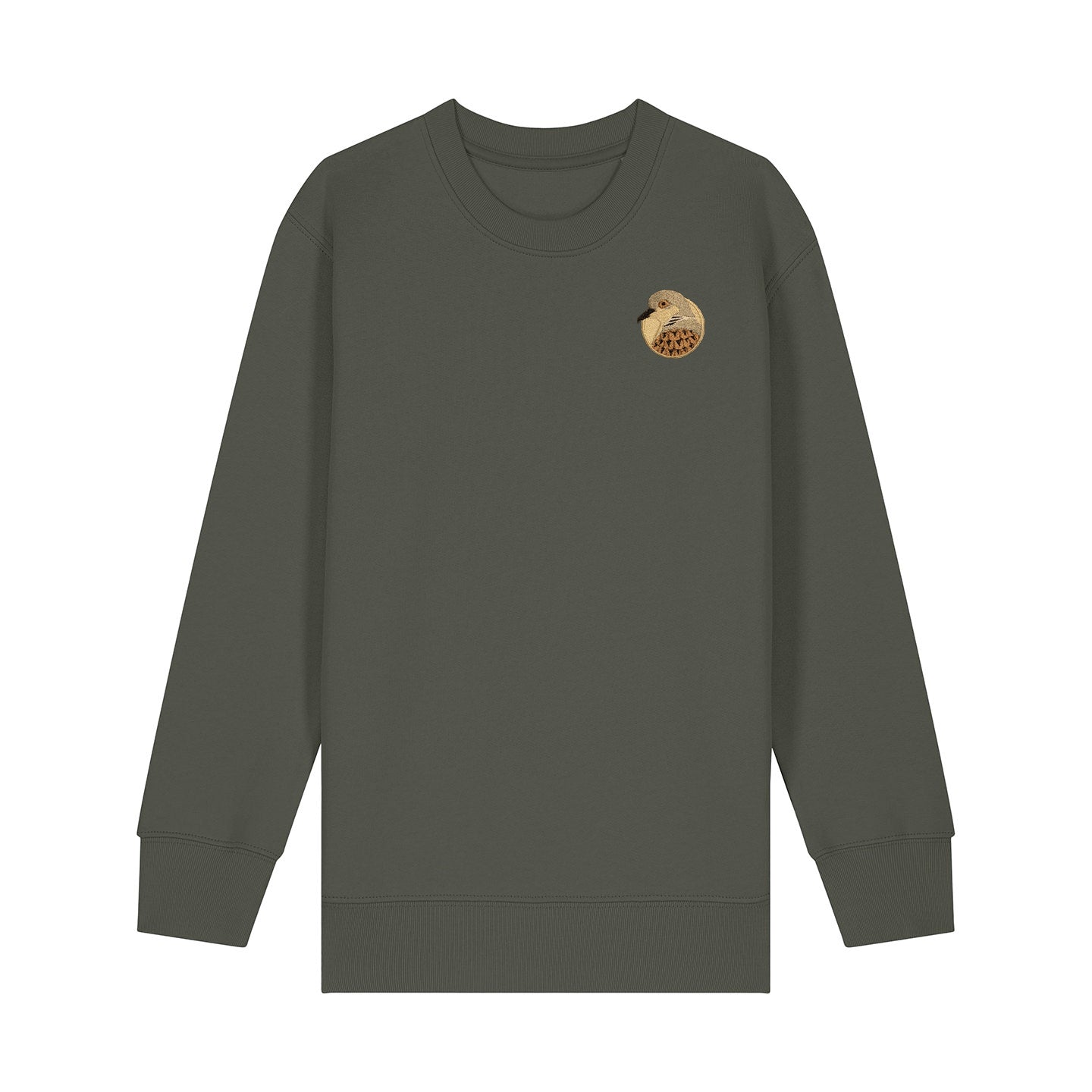 Turtledove Portrait Embroidered Kids Jumper