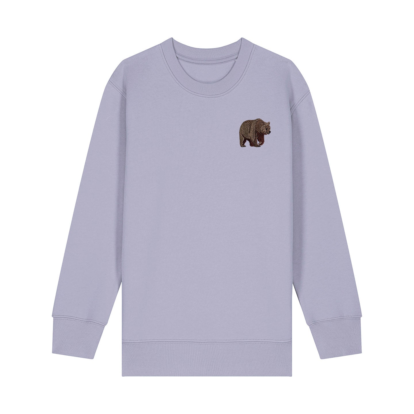 Brown Bear Embroidered Kids Jumper