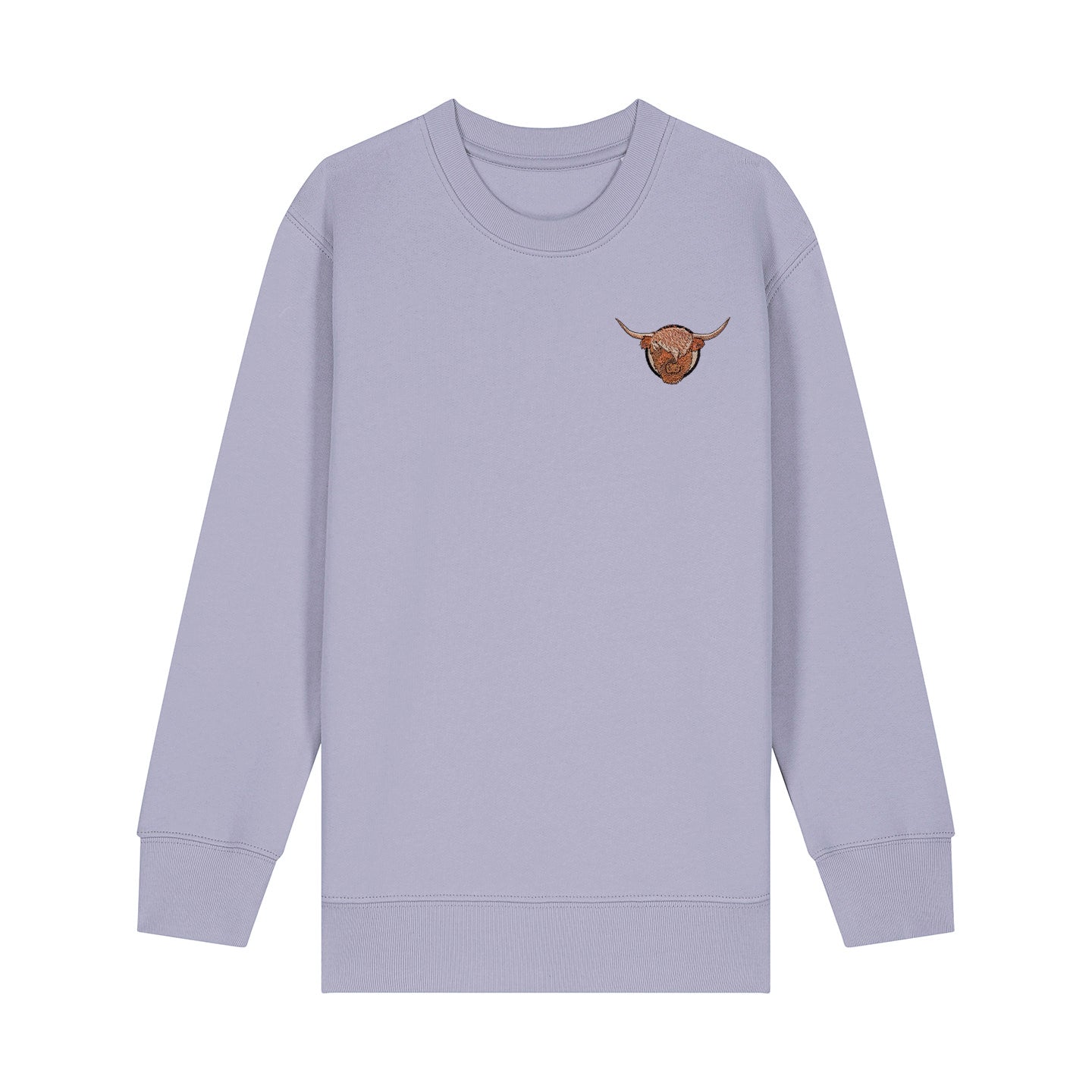 Highland Cow Embroidered Kids Jumper
