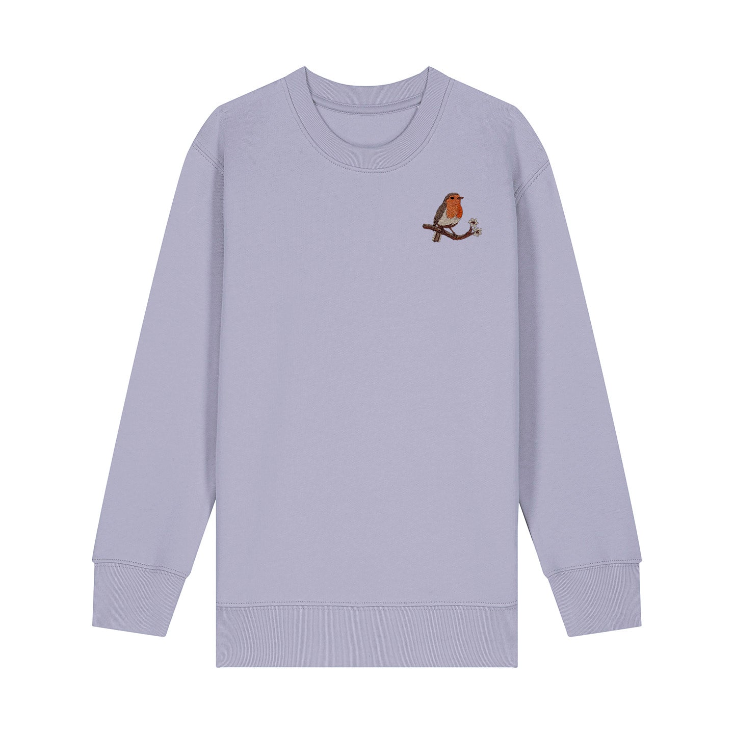 Robin Embroidered Kids Jumper