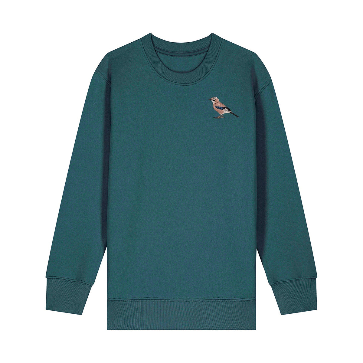 Eurasian Jay Embroidered Kids Jumper