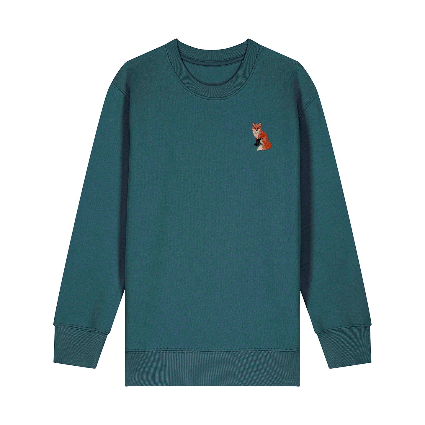 Fox Embroidered Kids Jumper