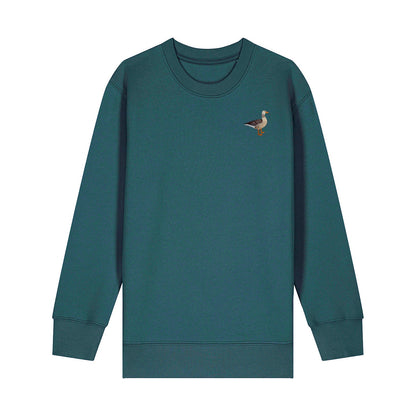 Greylag Goose Embroidered Kids Jumper