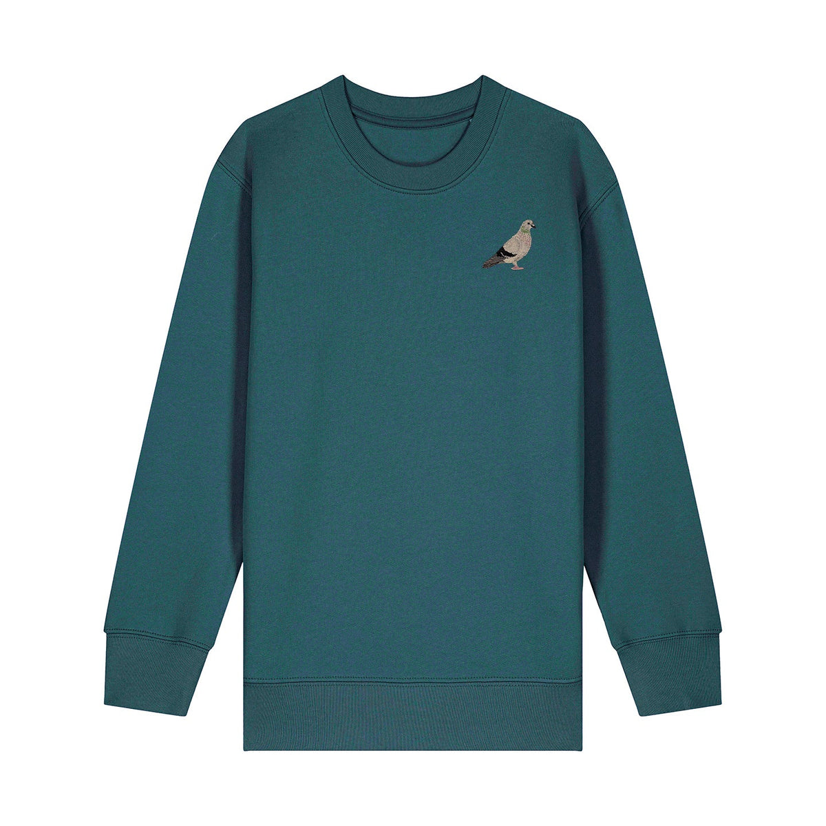 Pigeon Embroidered Kids Jumper