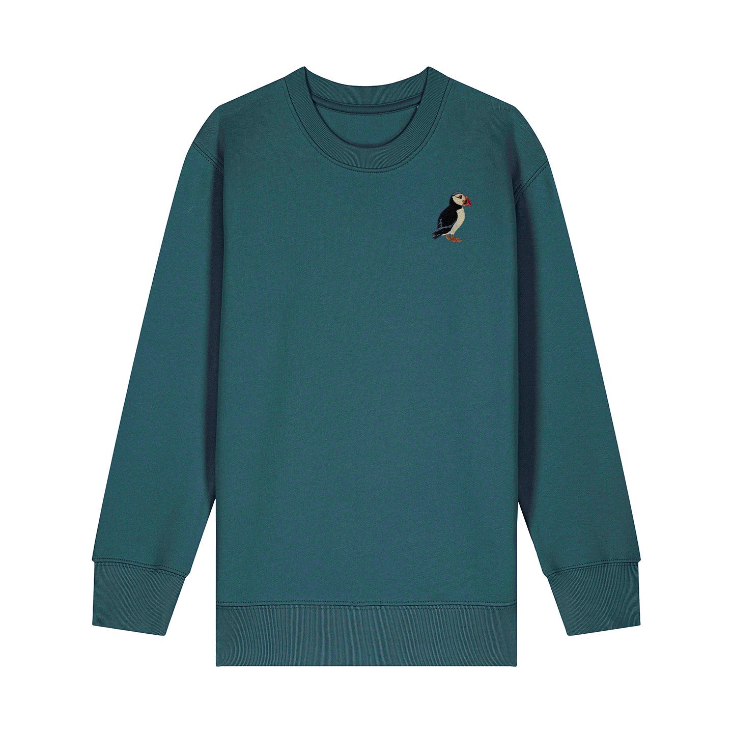Puffin Embroidered Kids Jumper