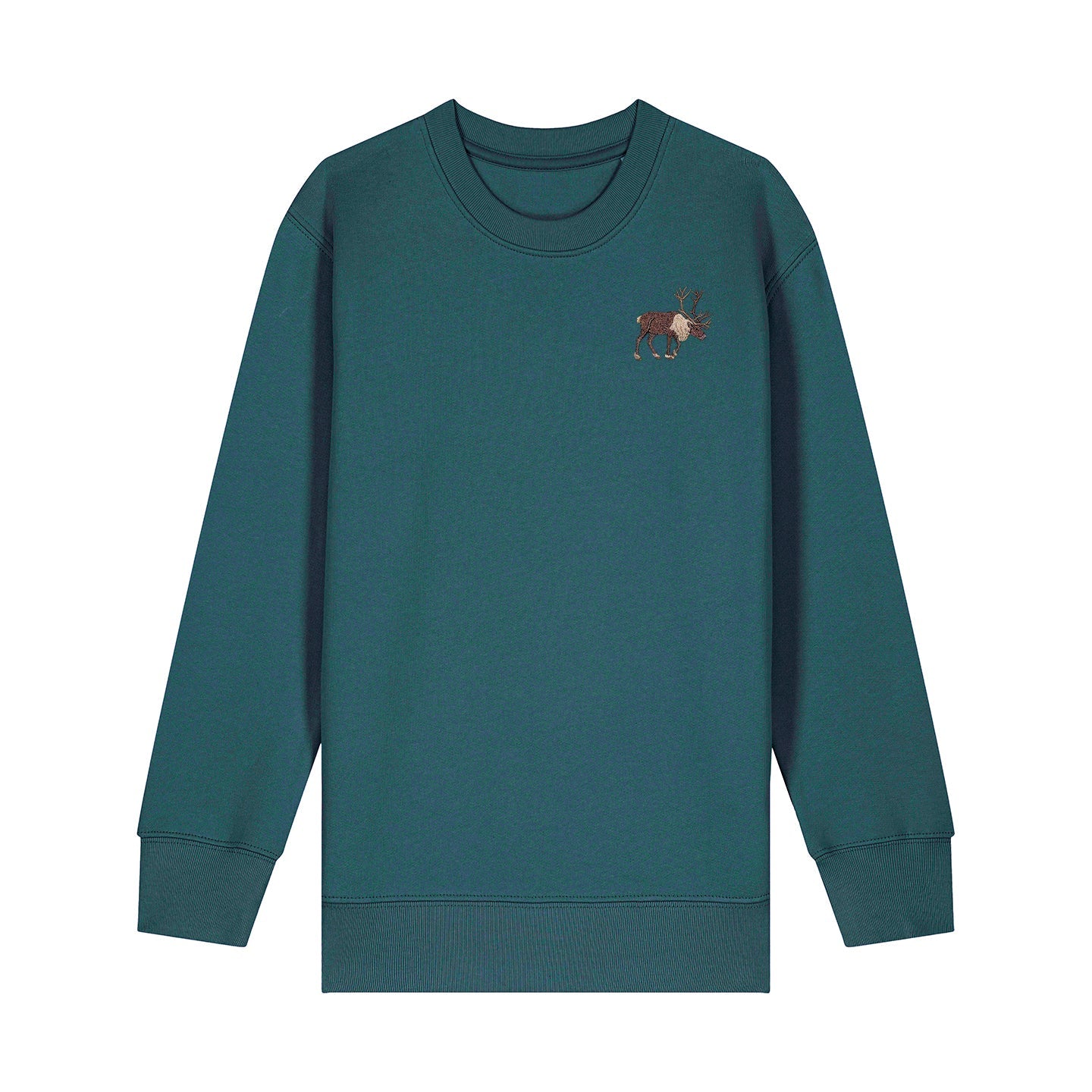 Reindeer Embroidered Kids Jumper