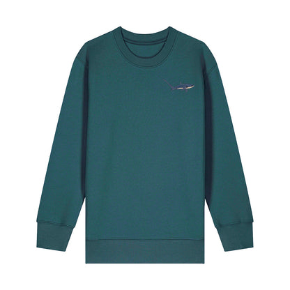Thresher Shark Embroidered Kids Jumper