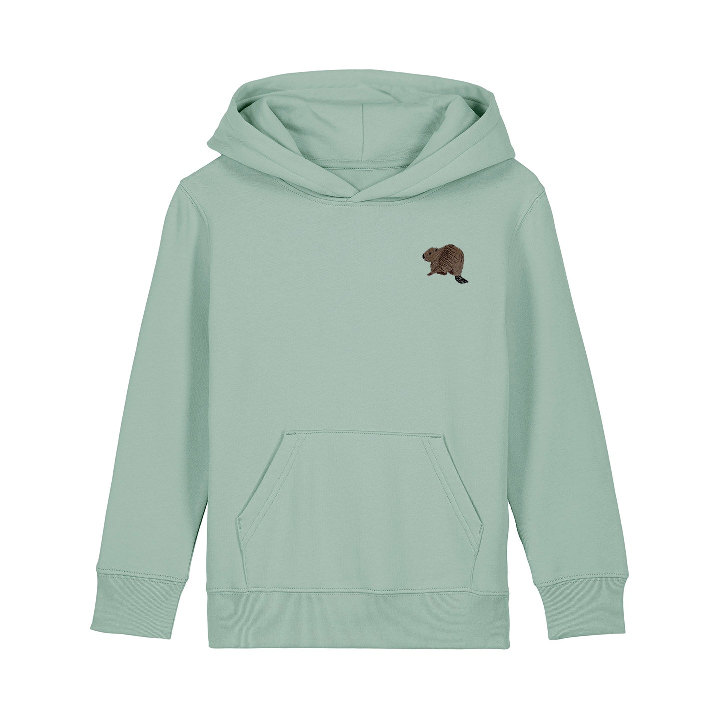 Beaver Riverside Embroidered Kids Hoodie