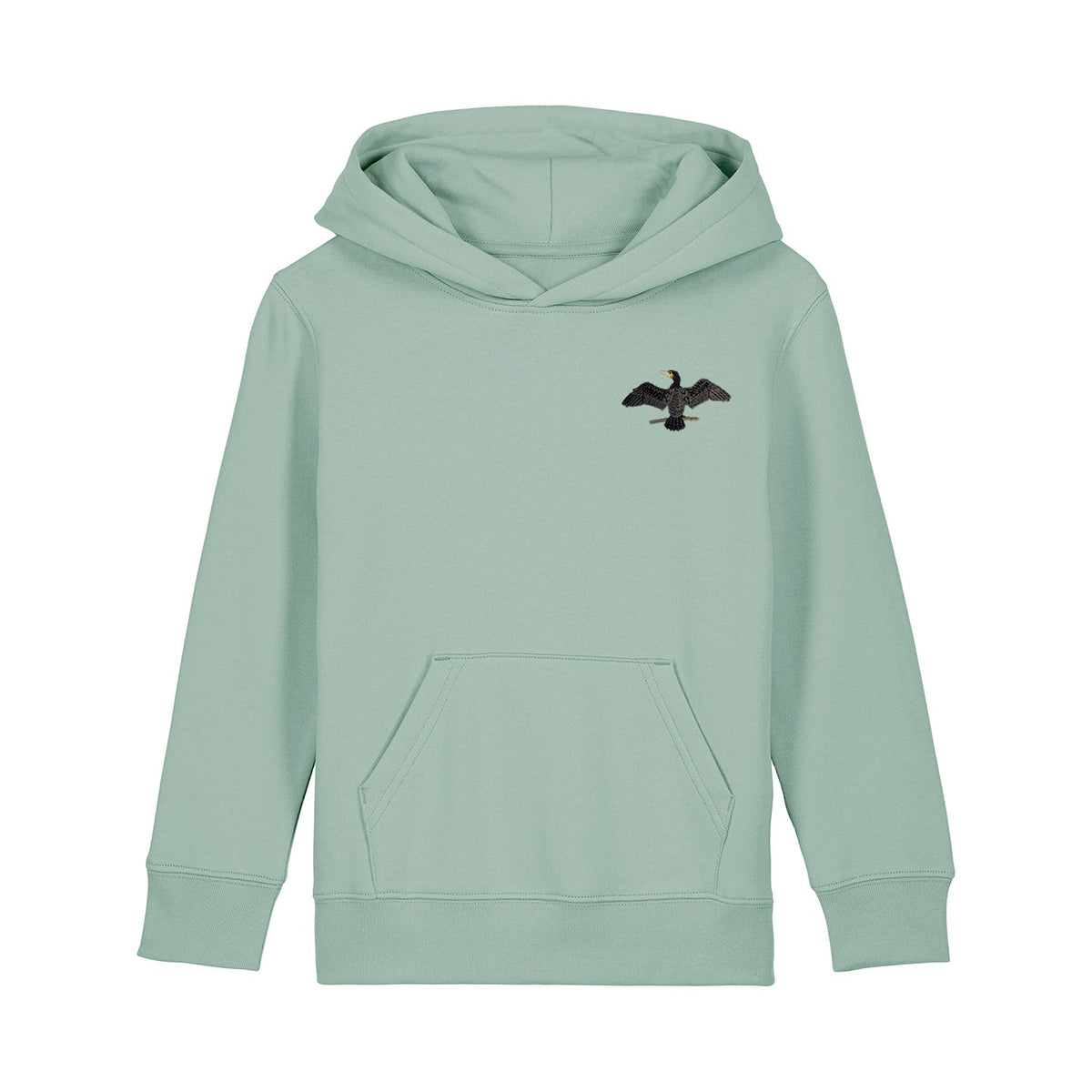 Cormorant Embroidered Kids Hoodie