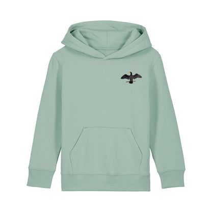 Cormorant Embroidered Kids Hoodie