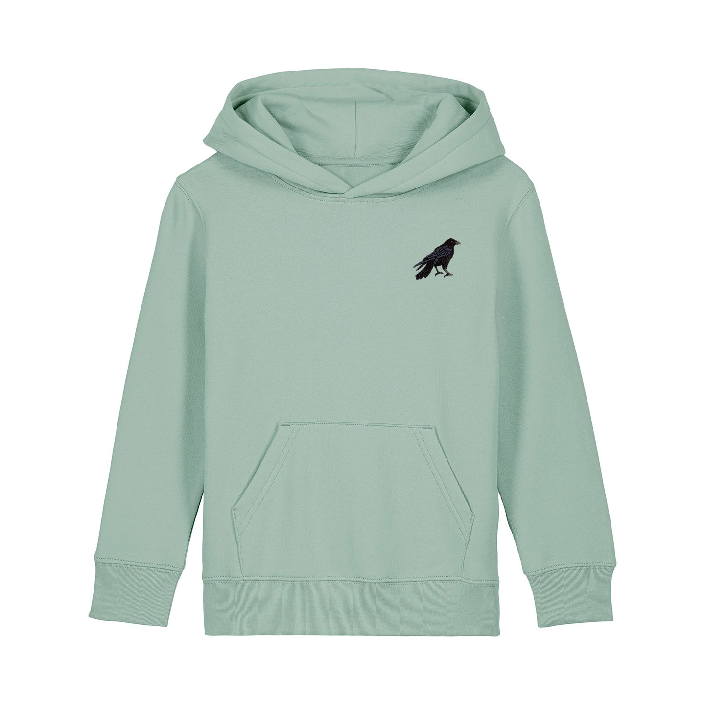 Crow Embroidered Kids Hoodie