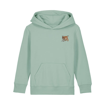 Lynx Embroidered Kids Hoodie