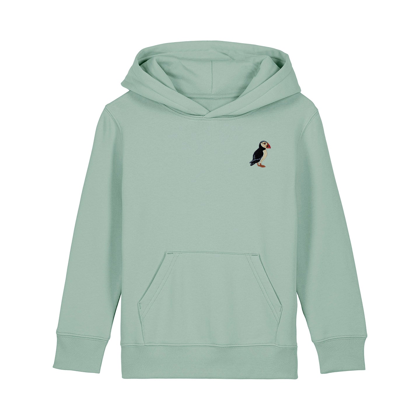 Puffin Embroidered Kids Hoodie
