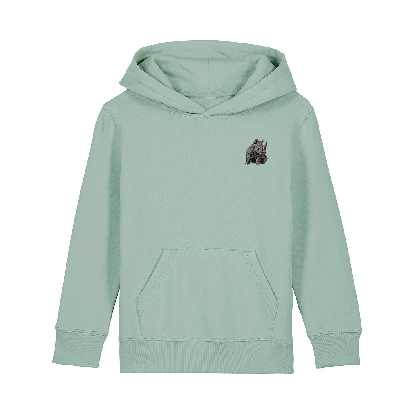 Rhino Embroidered Kids Hoodie