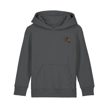 Beaver Riverside Embroidered Kids Hoodie