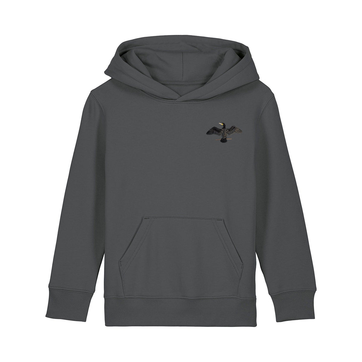Cormorant Embroidered Kids Hoodie