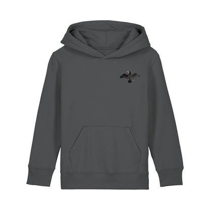Cormorant Embroidered Kids Hoodie