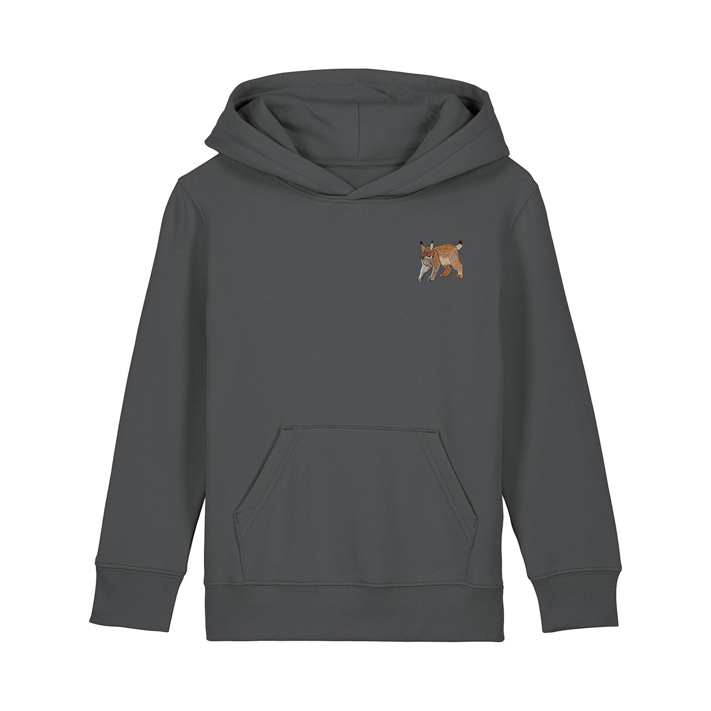 Lynx Embroidered Kids Hoodie