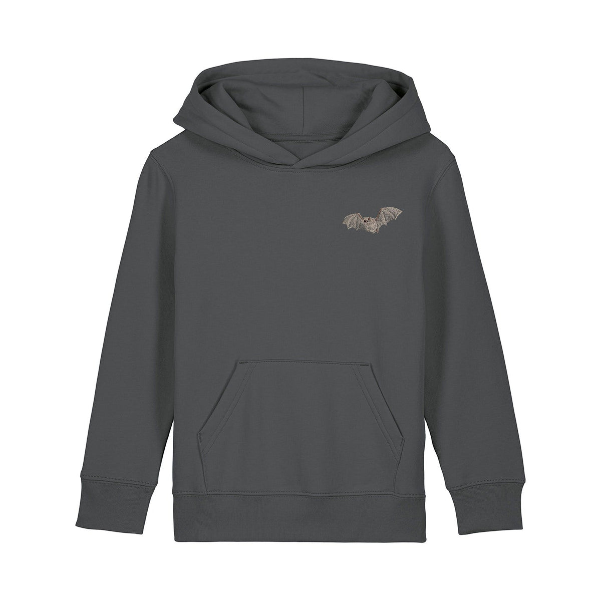 Natterer's Bat Embroidered Kids Hoodie