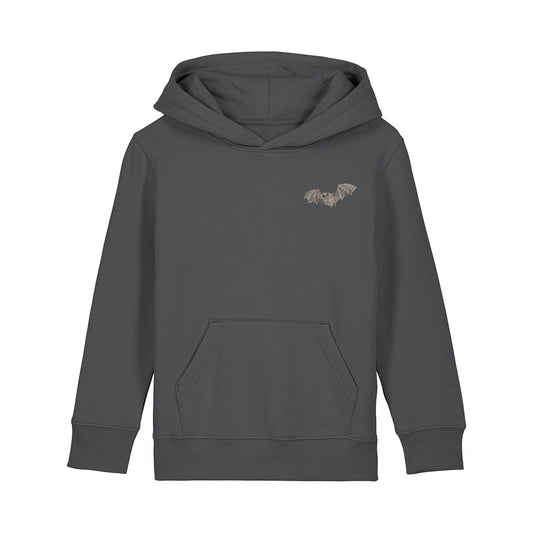 Natterer's Bat Embroidered Kids Hoodie