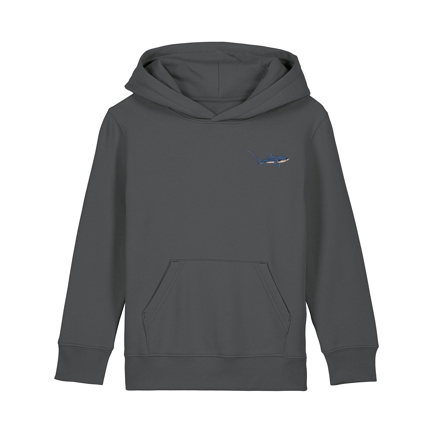 Thresher Shark Embroidered Kids Hoodie