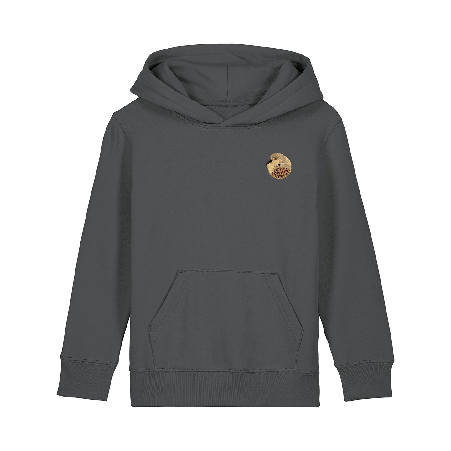 Turtledove Portrait Embroidered Kids Hoodie