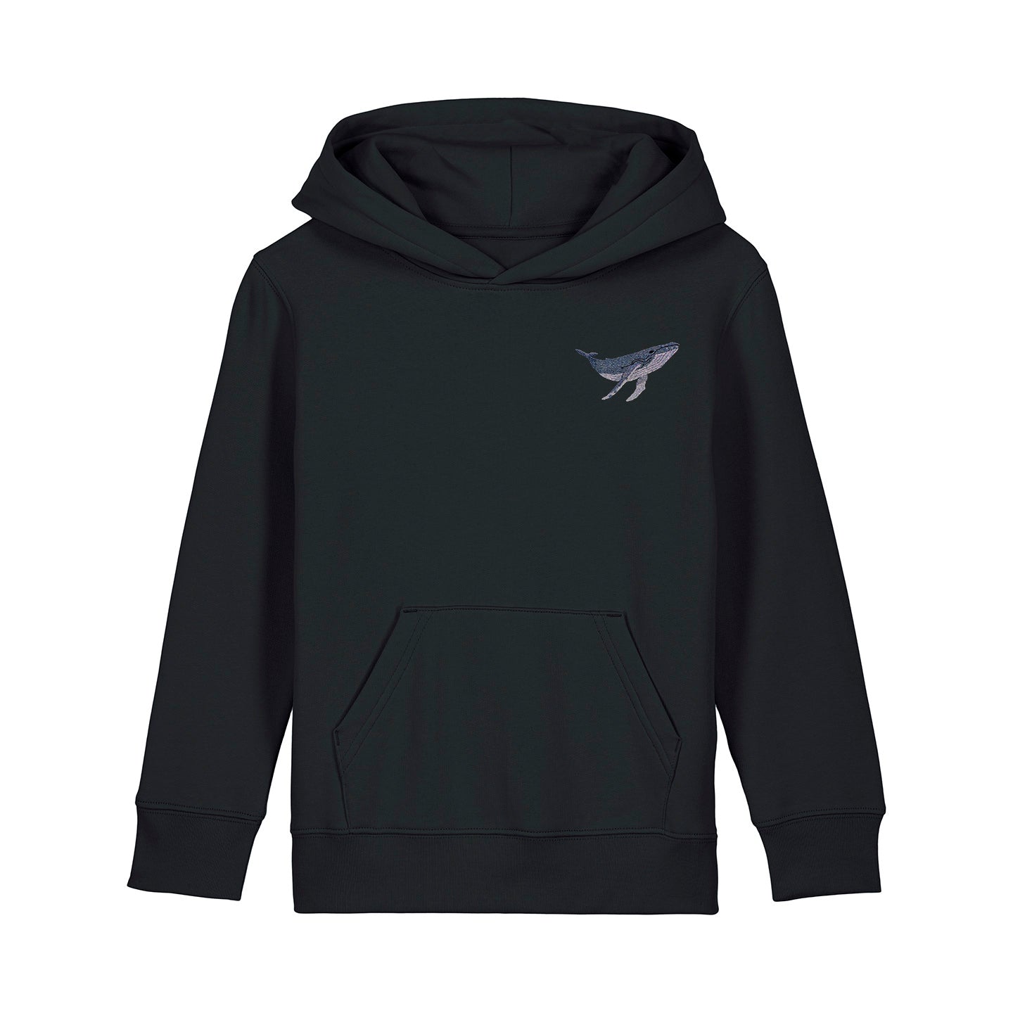 Humpback Whale Embroidered Kids Hoodie