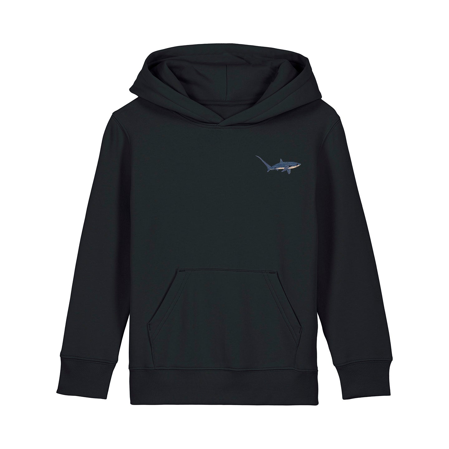 Thresher Shark Embroidered Kids Hoodie