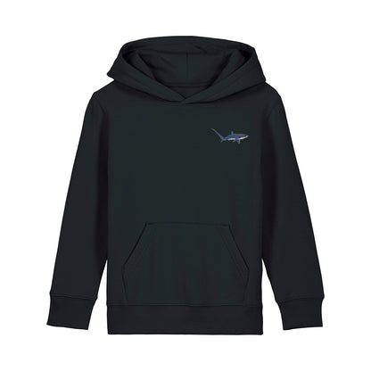 Thresher Shark Embroidered Kids Hoodie