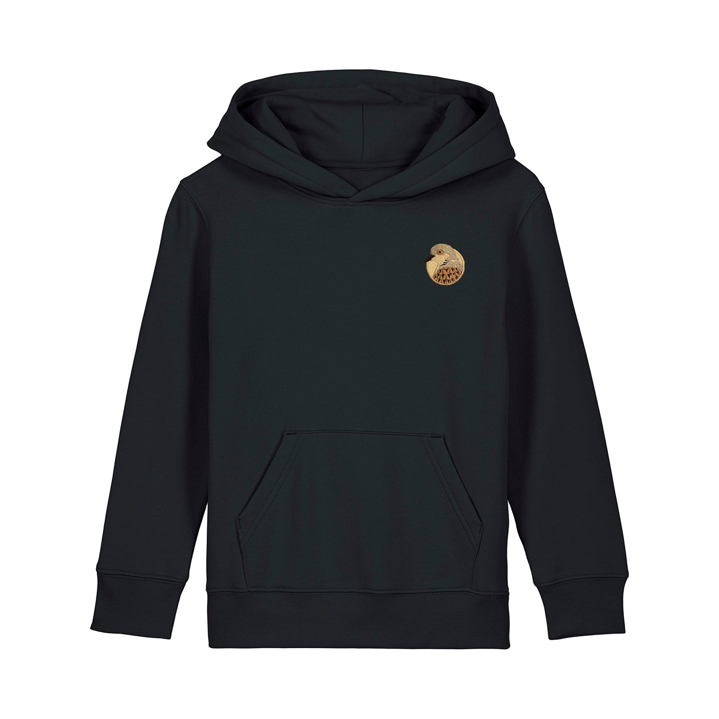 Turtledove Portrait Embroidered Kids Hoodie