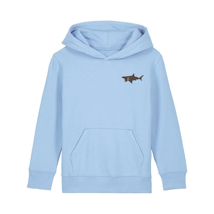 Basking Shark Embroidered Kids Hoodie