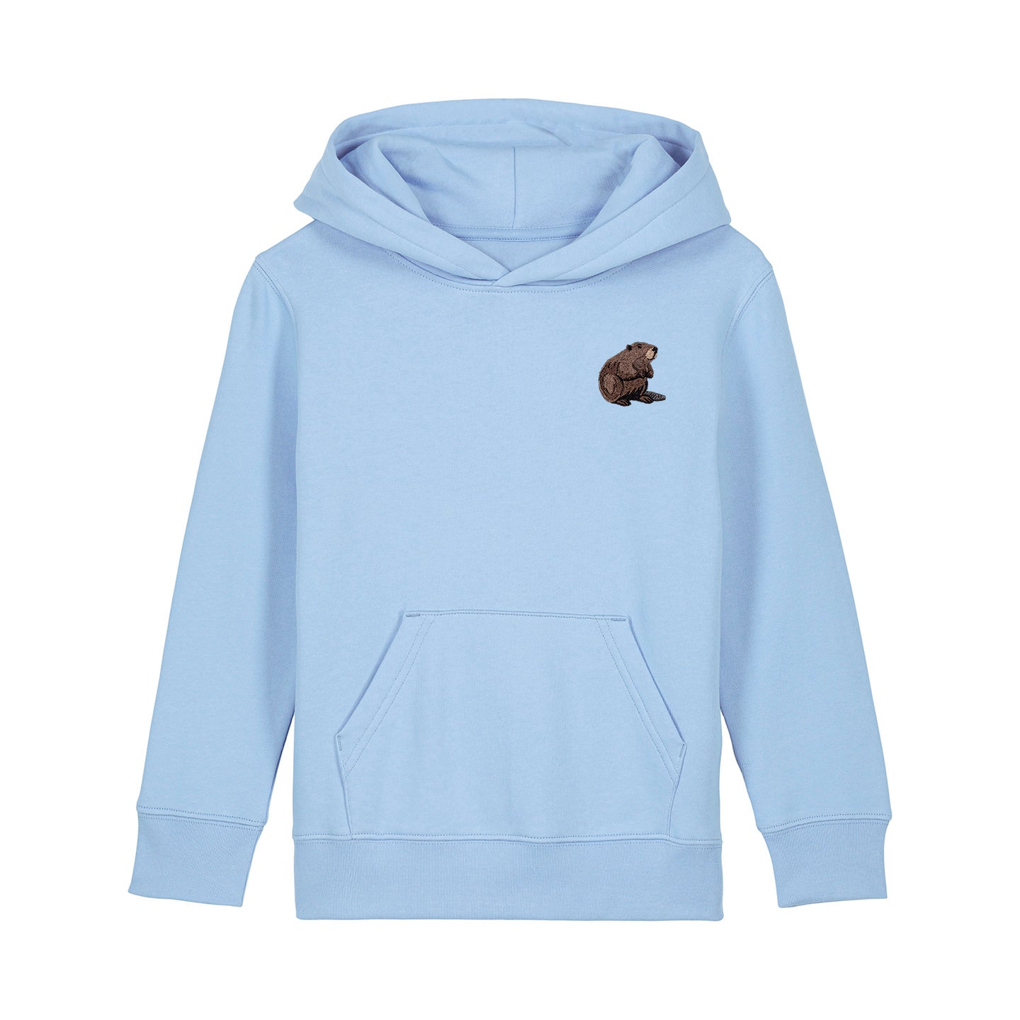 Beaver Embroidered Kids Hoodie