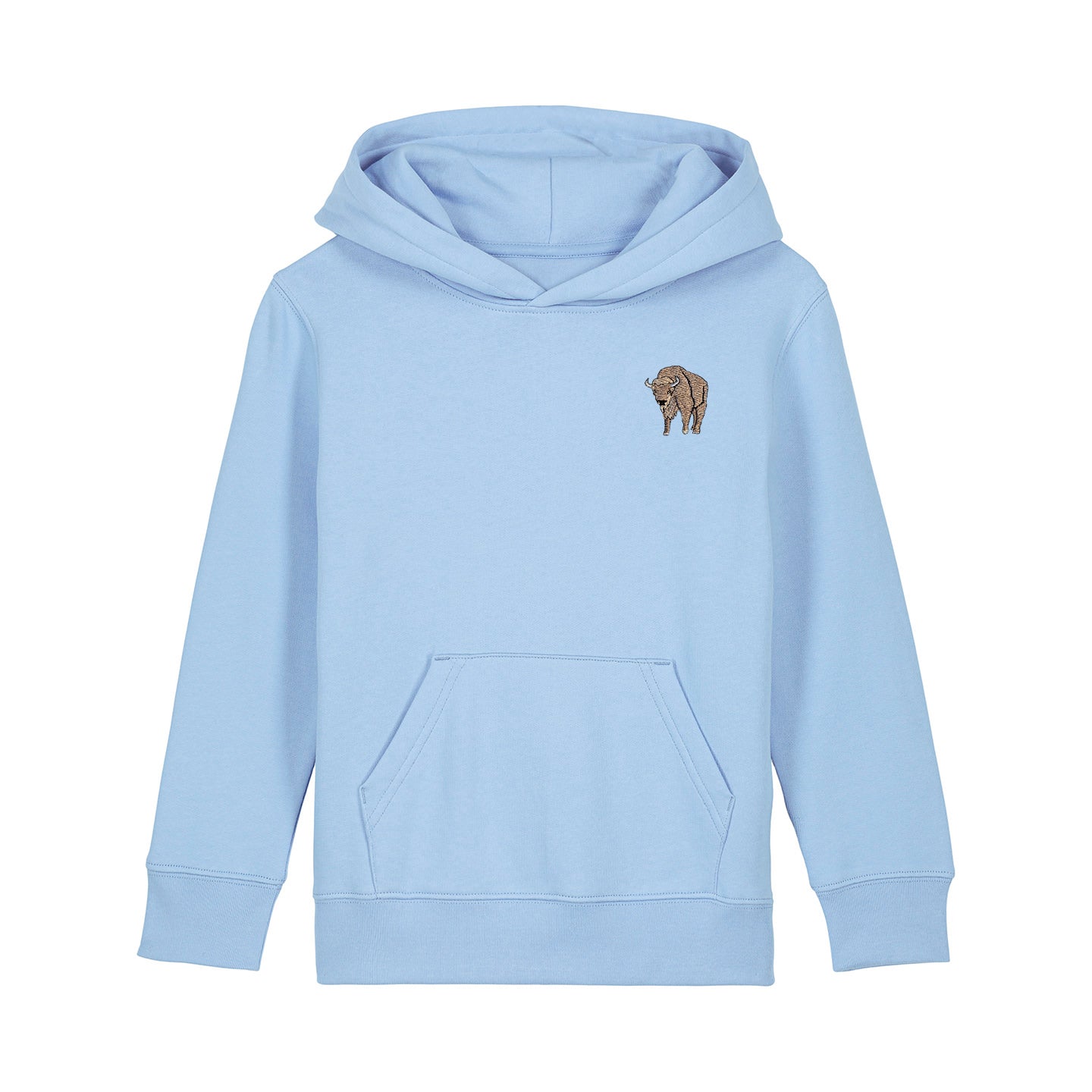 Bison Embroidered Kids Hoodie