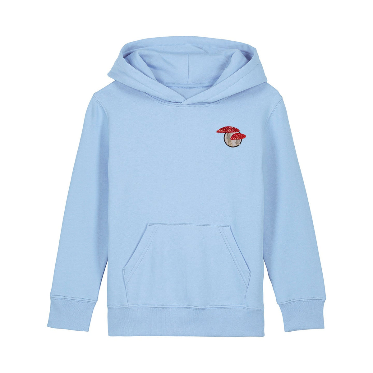 Fly Agaric Mushroom Embroidered Kids Hoodie