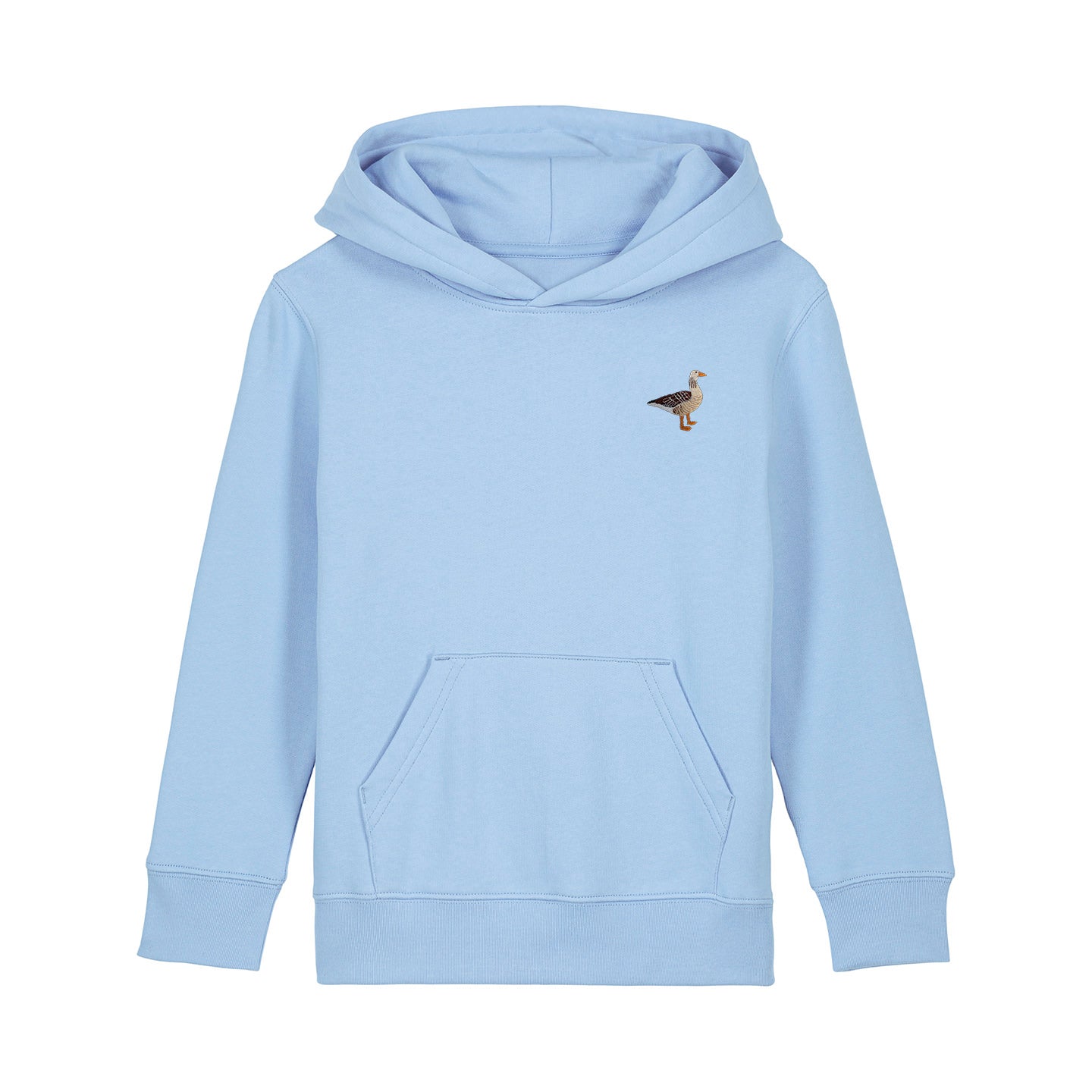 Greylag Goose Embroidered Kids Hoodie