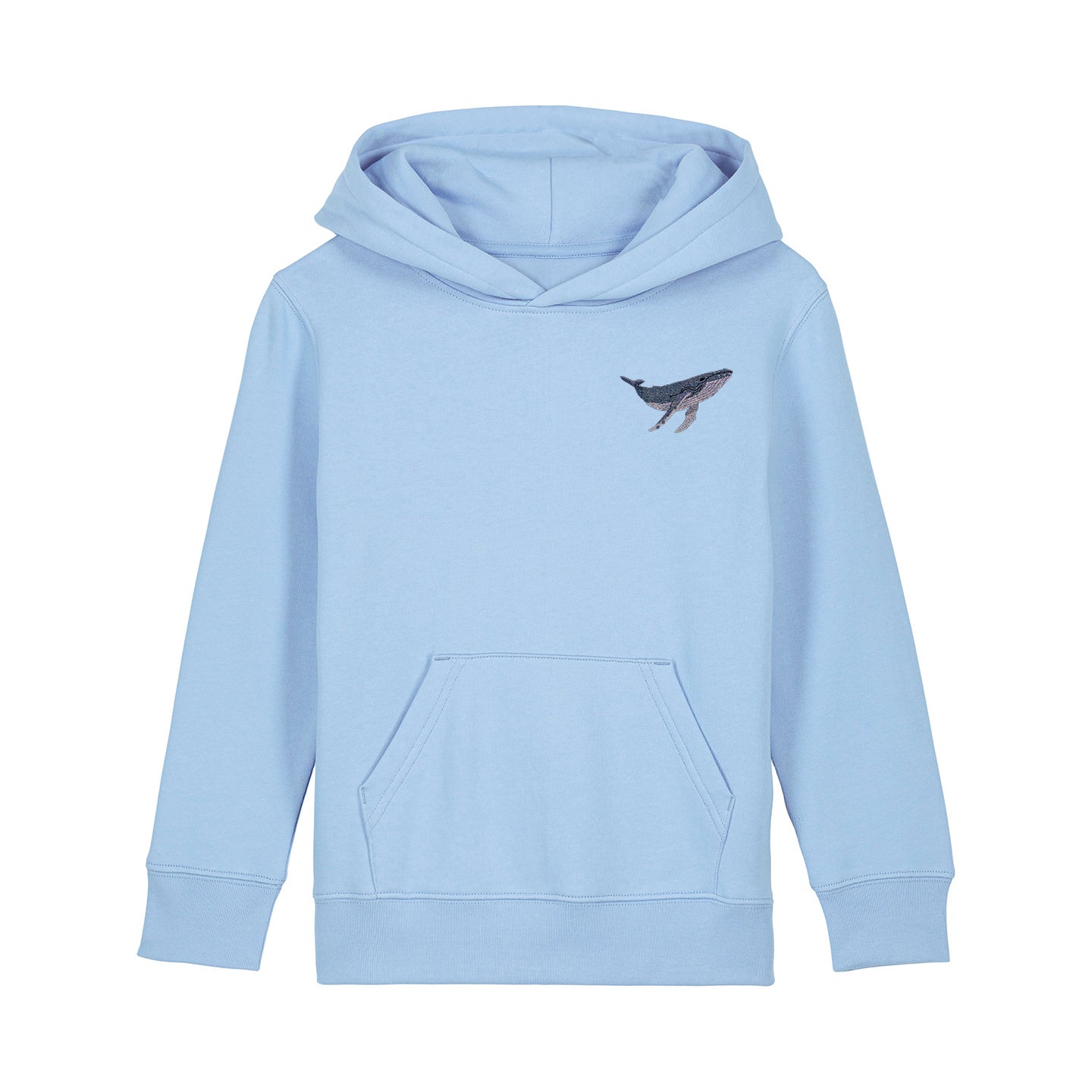 Humpback Whale Embroidered Kids Hoodie