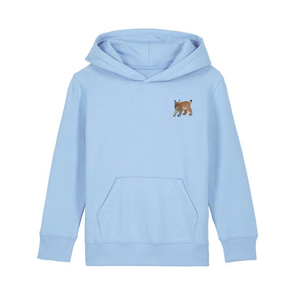 Lynx Embroidered Kids Hoodie