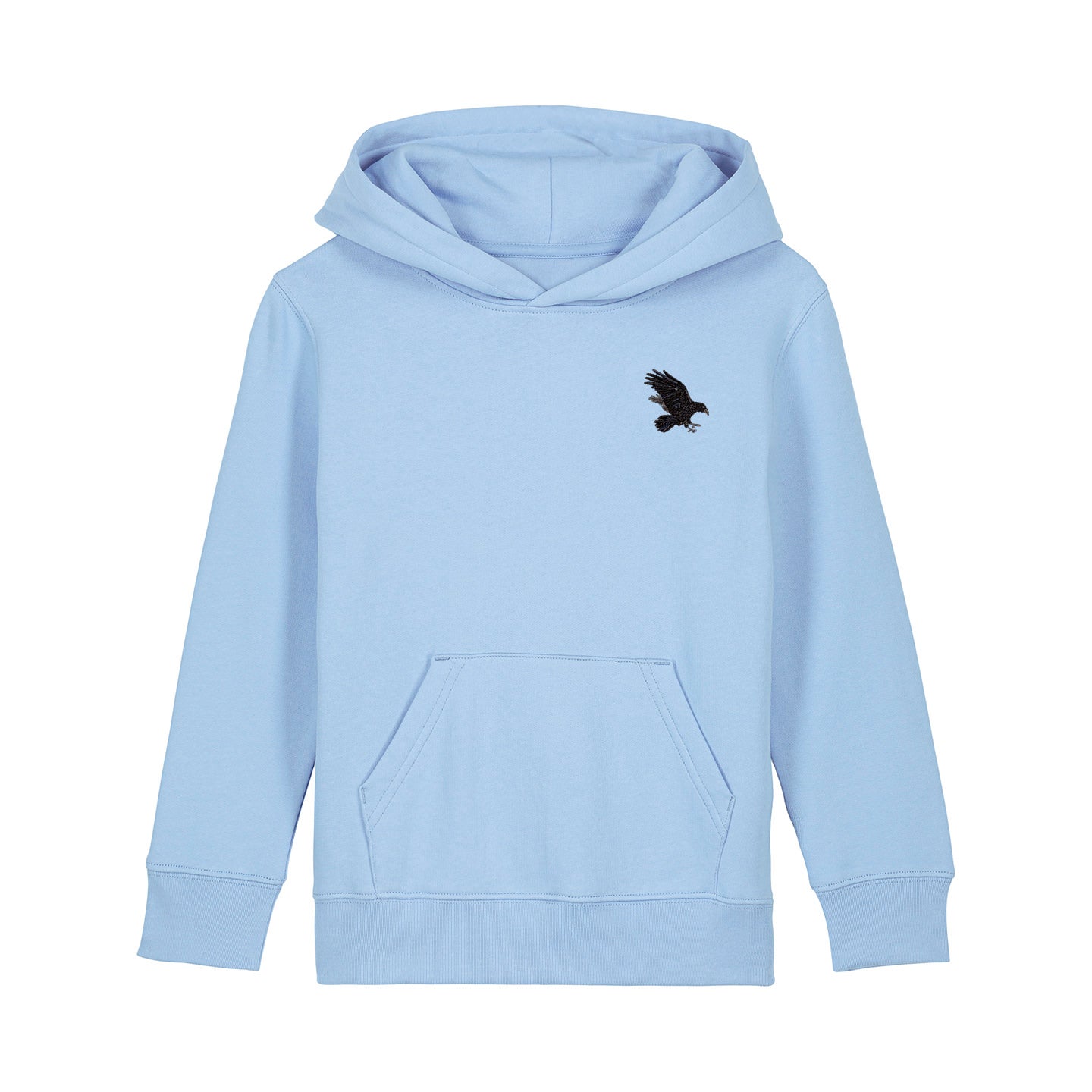 Raven Embroidered Kids Hoodie