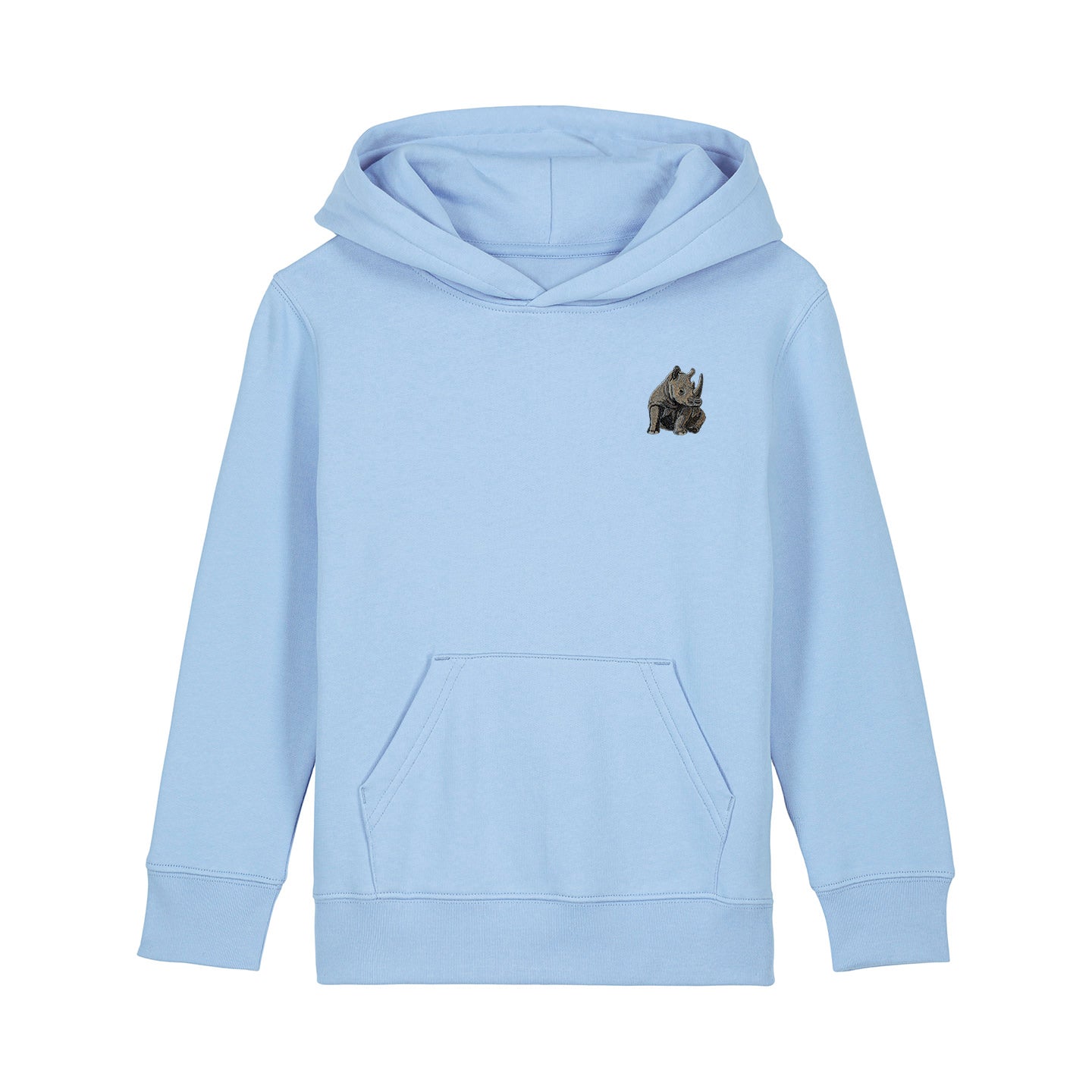 Rhino Embroidered Kids Hoodie