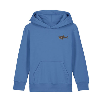 Basking Shark Embroidered Kids Hoodie