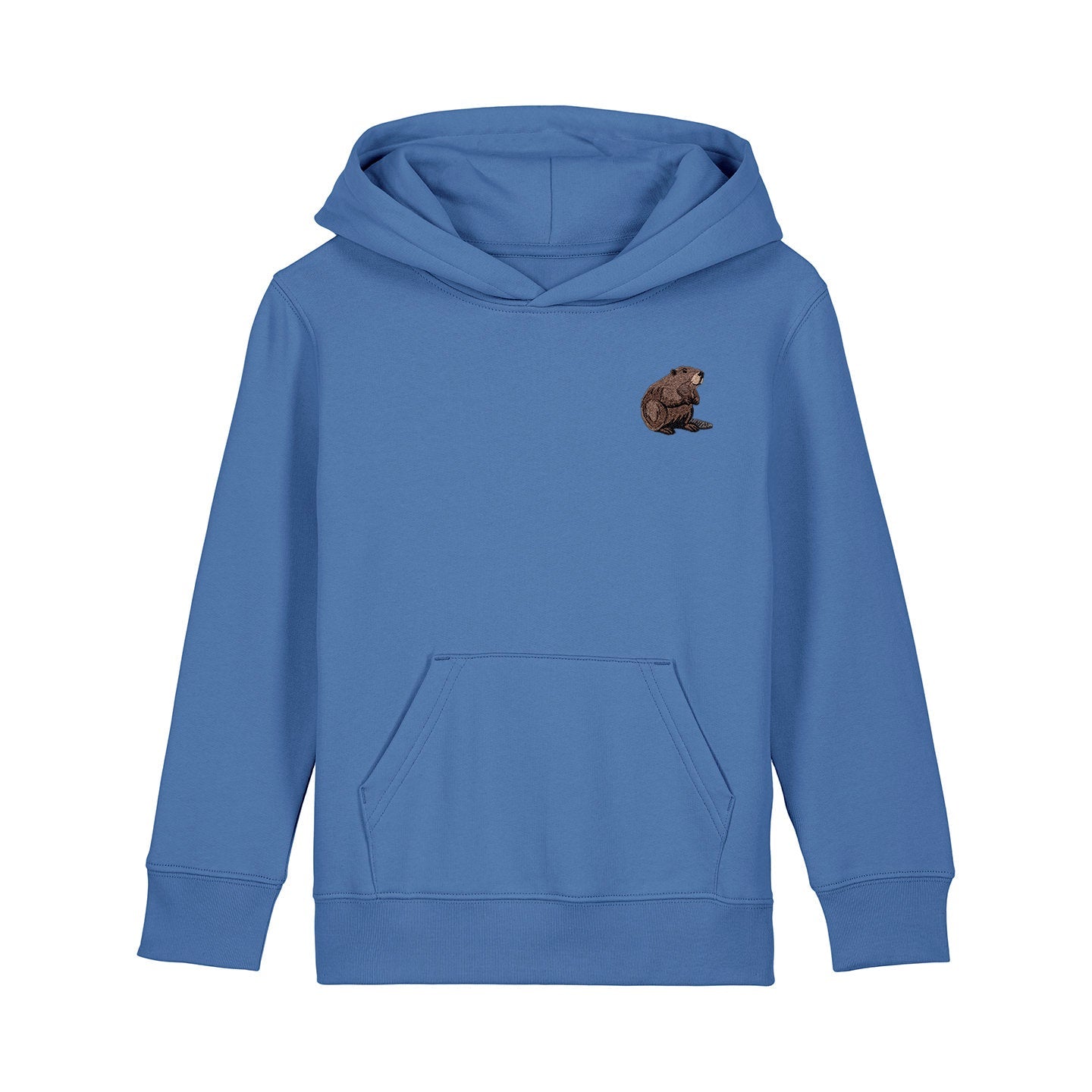 Beaver Embroidered Kids Hoodie