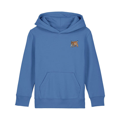 Lynx Embroidered Kids Hoodie